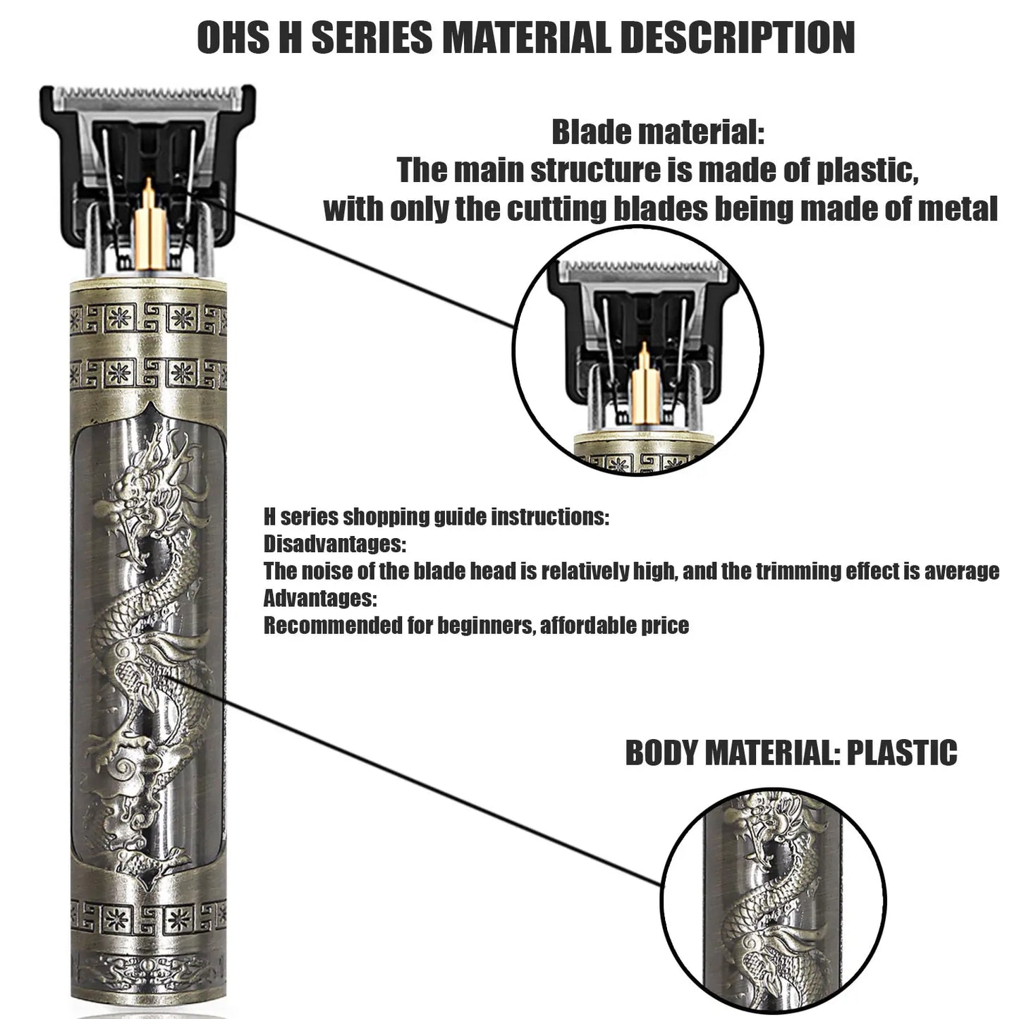 OHS T9 Cordless Electric Hair Clipper and Shaver for Men Fast Charging Floating Head Trimmer Waterproof Razor for Home and Travel