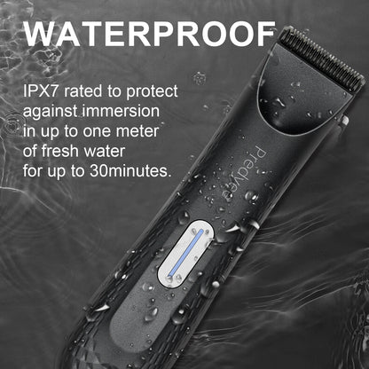 Electric Trimmer for Men's Groin Hair: Waterproof Groomer