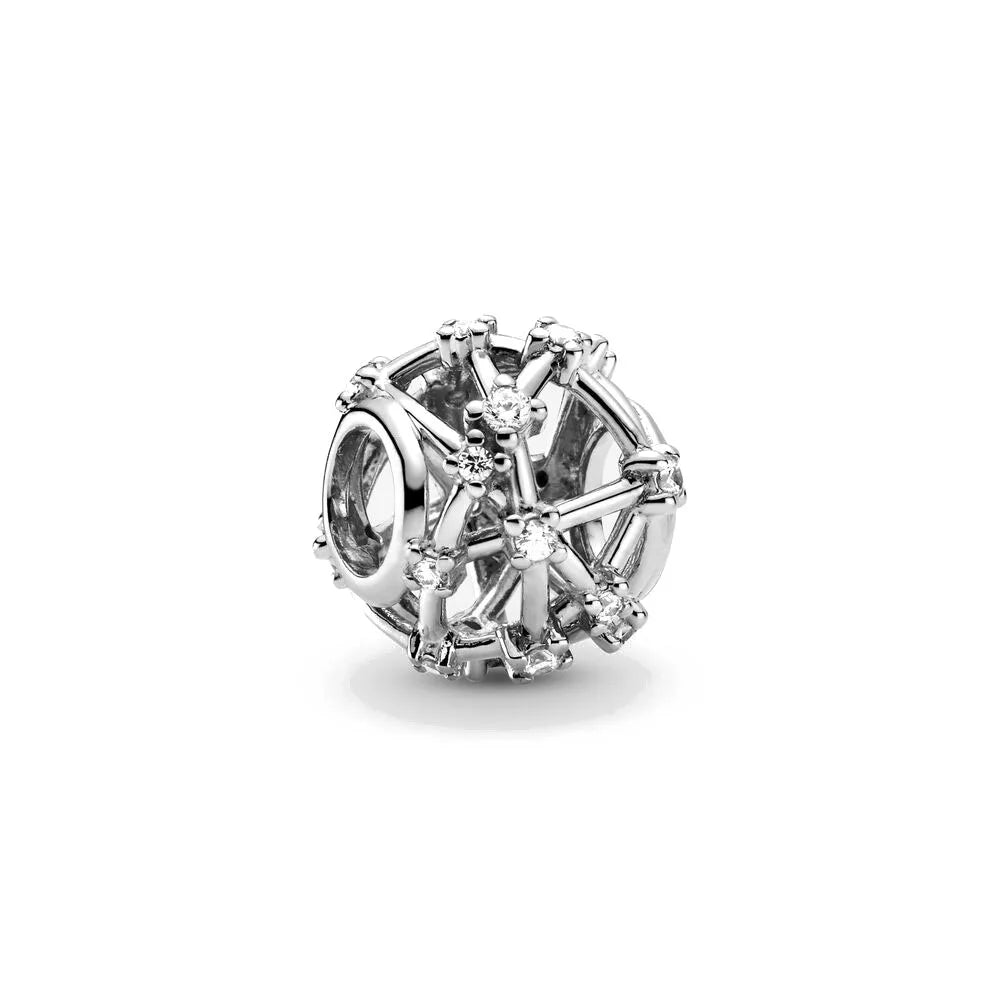 925 Sterling Silver Cute Character Bead Pendant for DIY European Bracelets B285-Y