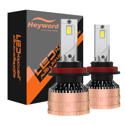 Heyword 300W 6000K 30000LM LED Headlight Bulb Kit Universal