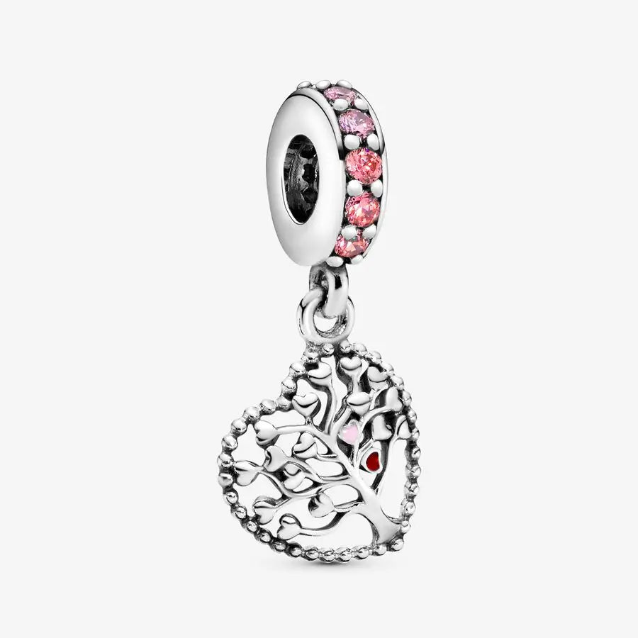 Romantic Heart Bead Pendant Set for Charm Bracelets and Necklaces Thanksgiving Jewelry Gift for Women BD35