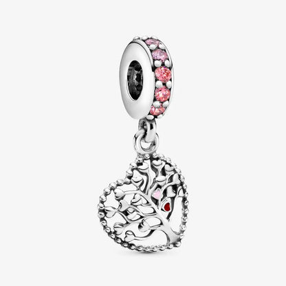 Romantic Heart Bead Pendant Set for Charm Bracelets and Necklaces Thanksgiving Jewelry Gift for Women BD35