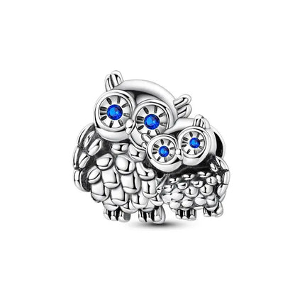Genuine 925 Sterling Silver Heart Charm Bead for Mother's Day Bracelet Gift