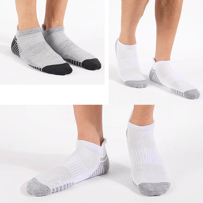 3 Pairs Breathable Mesh Ankle Socks Thick Terry Sole