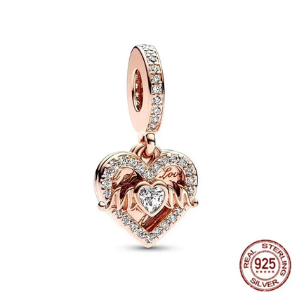Original 925 Sterling Silver Ocean Pearl Shell Octopus Charm Bead Jewelry Set for Summer Romantic Style