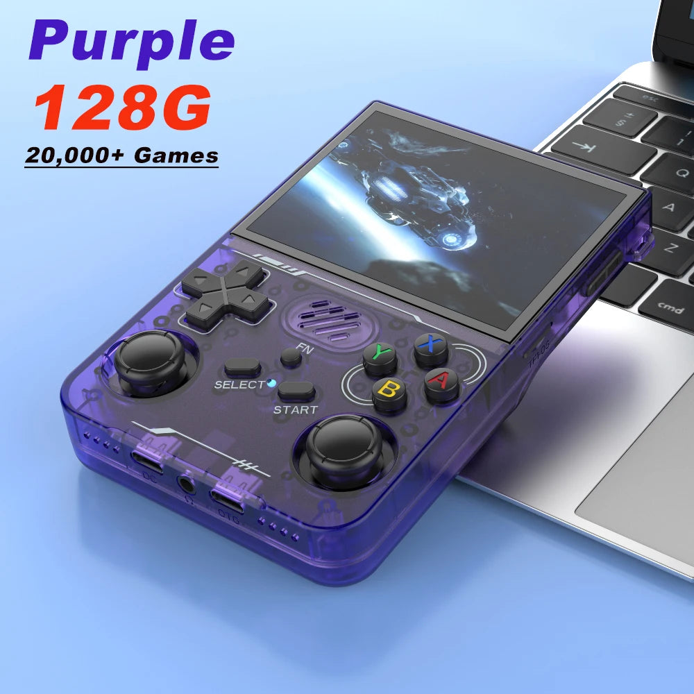BOYHOM R36XX Handheld Retro Game Console 3.5 Inch IPS 640 x 480 Screen 256GB Expandable Storage 3000mAh Battery WiFi Type C Support 128GB And 64GB Game Libraries