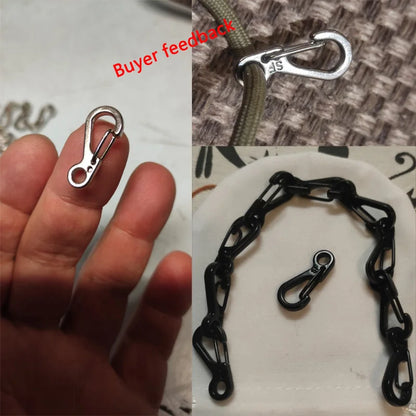 10Pcs Lot Mini Carabiner Keychain EDC Camping Survival Gear