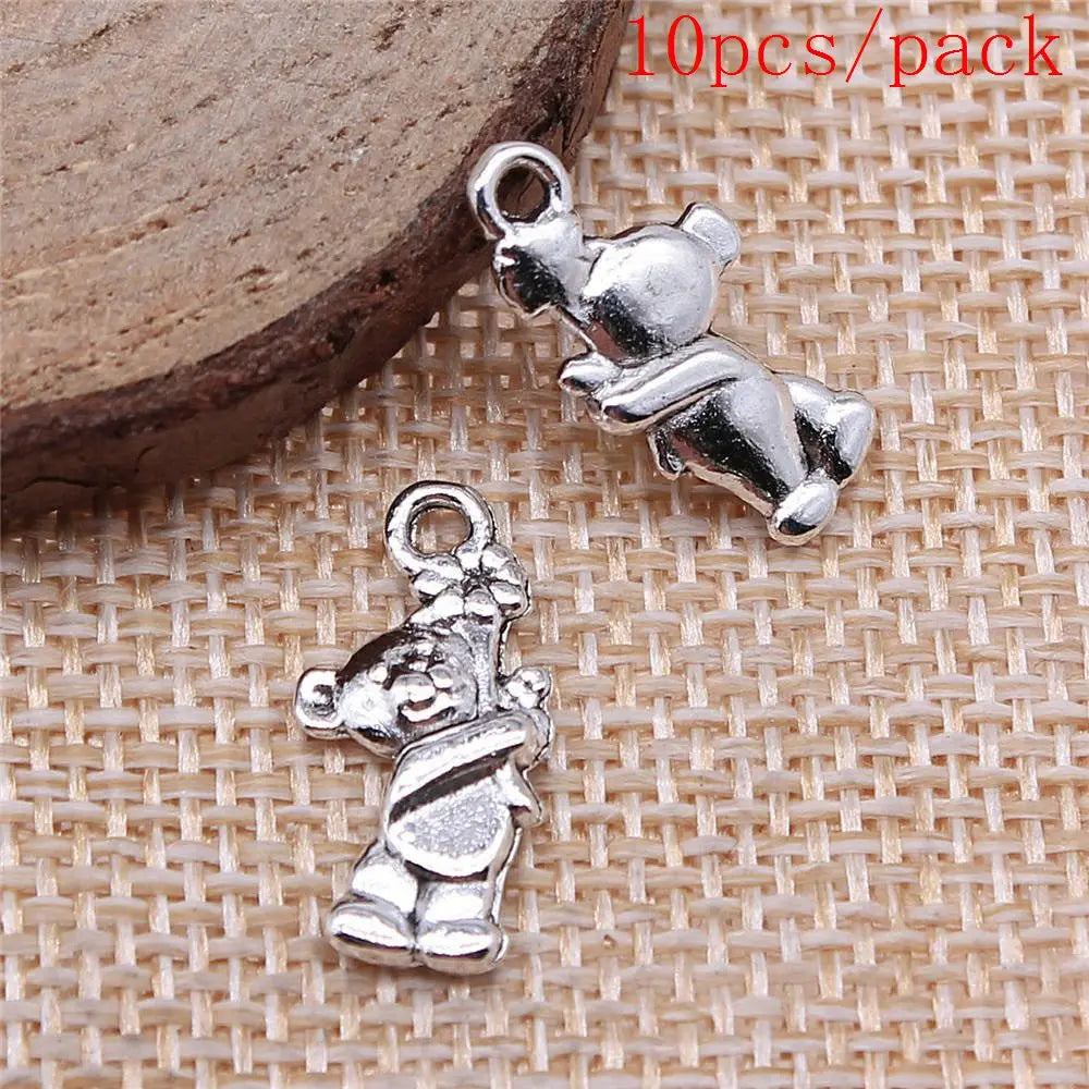 Vintage 3D Hedgehog Charms for DIY Jewelry Making and Gifts