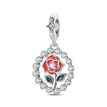 Genuine 925 Sterling Silver Heart Charm Bead for Mother's Day Bracelet Gift