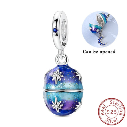 Sterling Silver Charms Set for DIY Pendant Bracelets Creative Jewelry Collection KTC1709