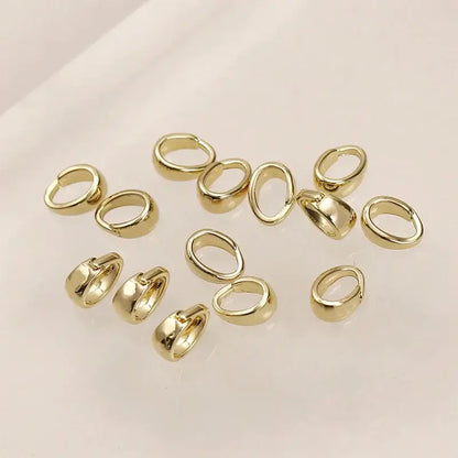 20Pcs Brass Snap on Bail for Pendant and Jewelry Making Supplies 14K Gold Plated