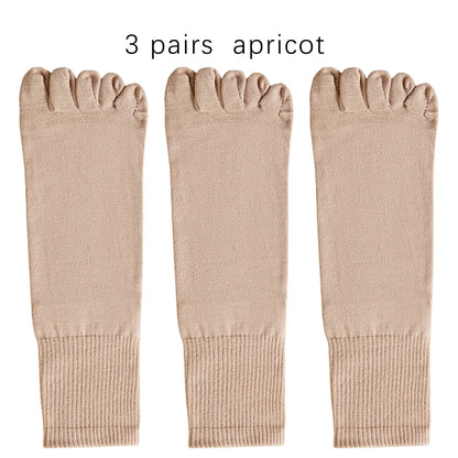Mens Split Toe Cotton Crew Socks Moisture Wicking Freshness
