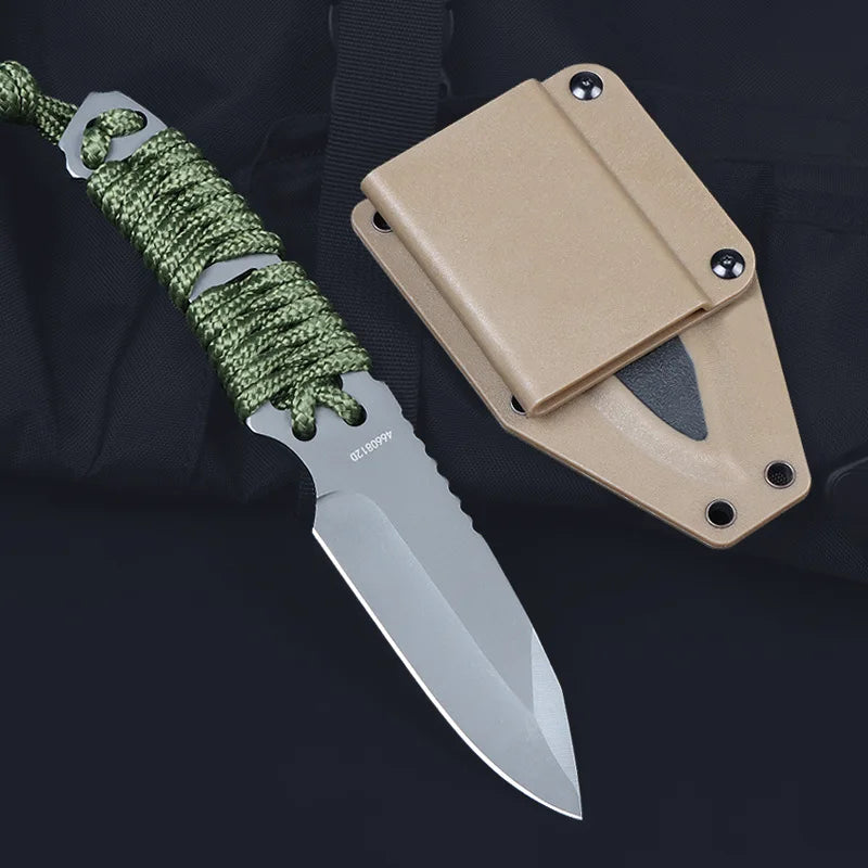 1pc Multi-Purpose Outdoor Knife, EDC Pocket Knife, Fixed Blade with Scabbard