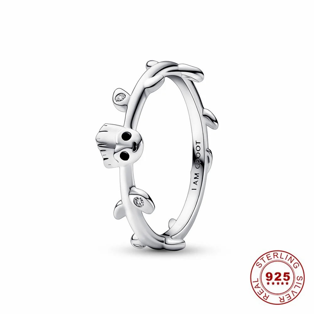 Hot Sale Original 925 Sterling Silver Tiara Heart Sparkling Wedding Ring for Women with Crystals PAR301