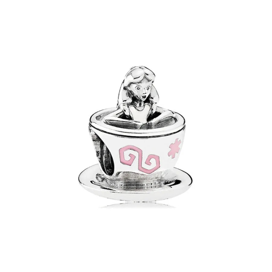 Exquisite 925 Silver Heart-Shaped Beads with Deer Pendant for European Bracelets DIY Jewelry