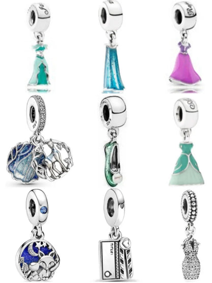 Exquisite 925 Silver Leaf Beads with Honey and Durian Pendant for European Original Bracelets DIY Jewelry