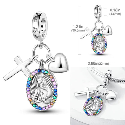 Pink Butterfly Luminous Firefly Dangle Charms 925 Sterling Silver Beads for DIY Jewelry KTC661