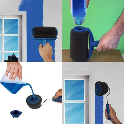 Latex Paint Wall Brush Self Priming Large Drum Roller Tool for Effortless Room Painting
