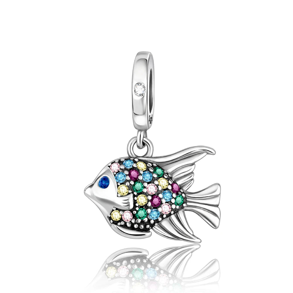 Sterling Silver Ocean-Themed Charm Pendant for Bracelets and Necklaces CCT736
