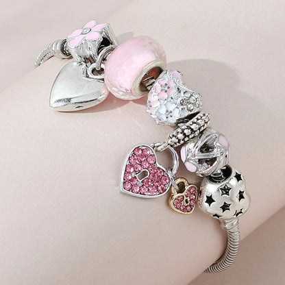 Women's Fashion Beaded Love Bracelet Exquisite Sterling Silver Jewelry for Every Occasion SMT005