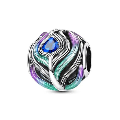 Genuine 925 Sterling Silver Heart Charm Bead for Mother's Day Bracelet Gift