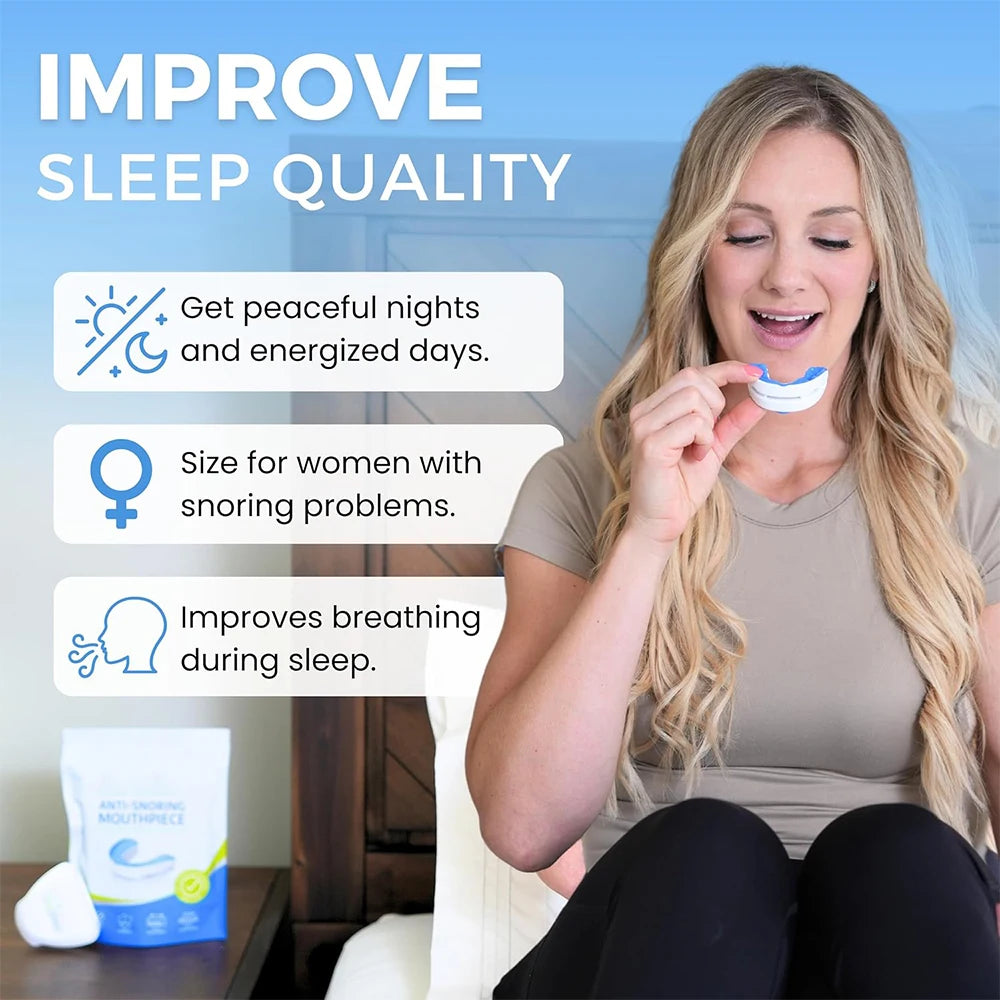 Adjustable Anti-Snoring Mouthguard for Nighttime Comfort and Bruxism Relief