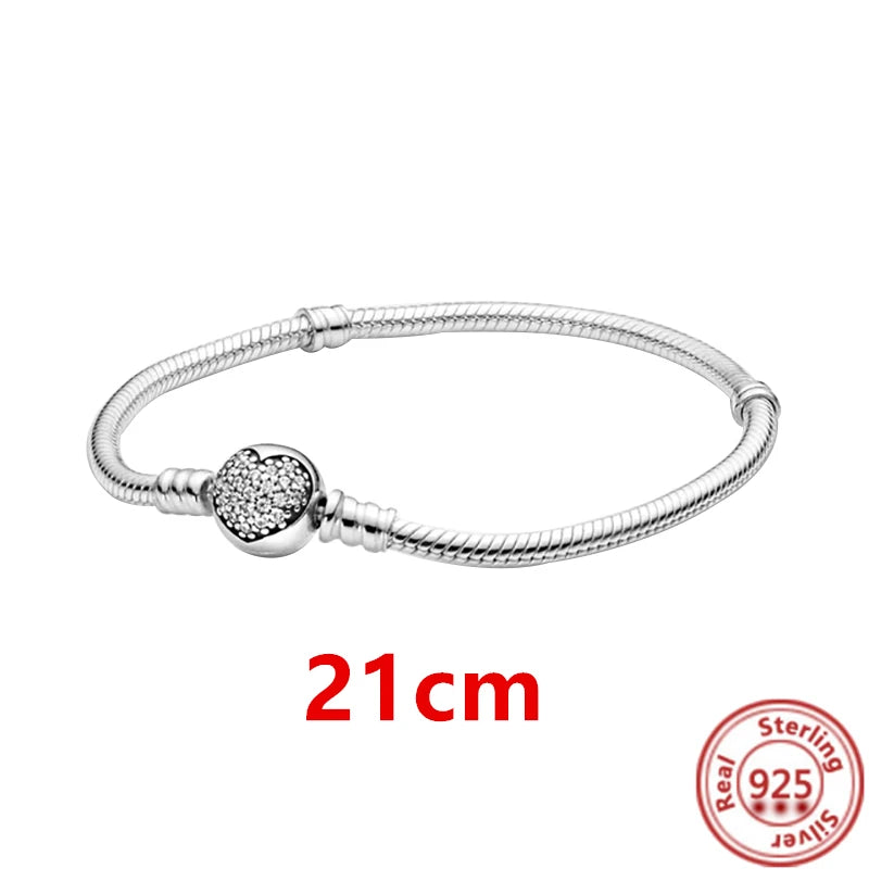 925 Sterling Silver Zodiac Pendant with Colorful Zircon for Charm Bracelets GDL020-21 3mm-4mm