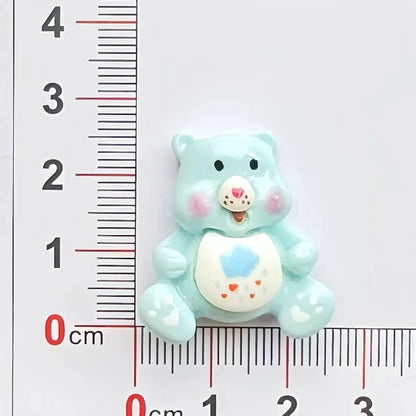 3D Resin Bear Cartoon Charms Set for DIY Jewelry Crafting