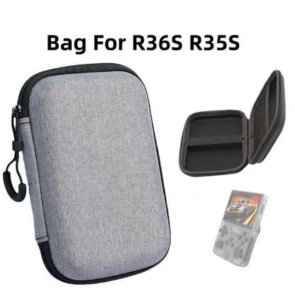 TOP Protect Game Storage Case For Miyoo Mini Plus R36S R35S And Anbernic RG35XX Plus Portable Protective Carry Bag