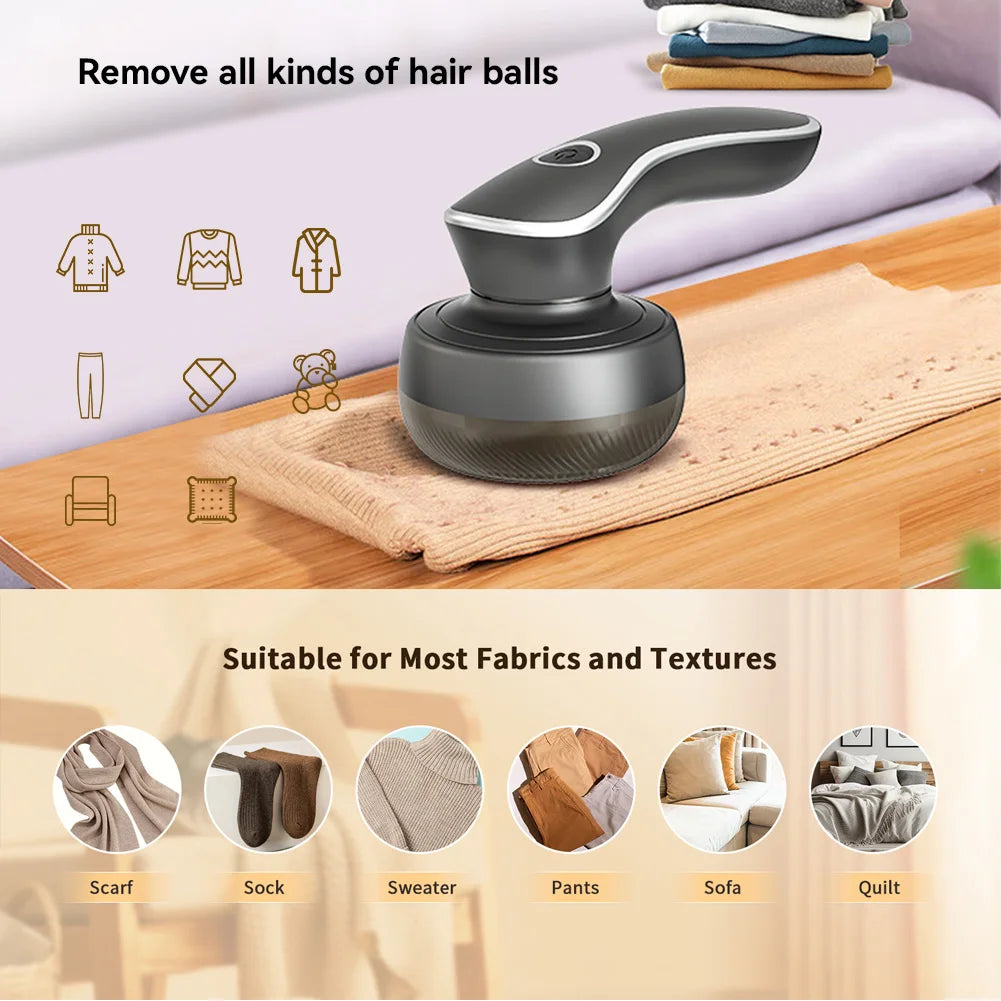 Electric Digital Display Lint Remover Portable Fabric Shaver for Quick and Easy Cleaning