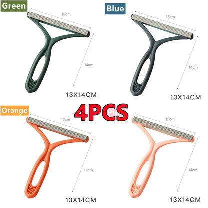 2/1PC Silicone Double Sided Pet Hair Remover Lint Remover Clean Tool Shaver Sweater Cleaner Fabric Shaver Scraper Clothes Carpet 4PCS Mix