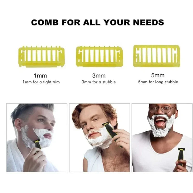 Electric Shaver for Men Cordless Professional Beard Trimmer USB Rechargeable Grooming Tool