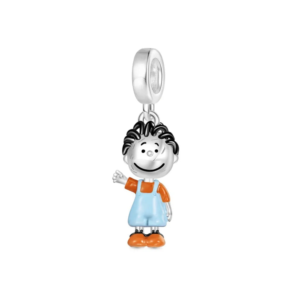 Exquisite 925 Silver Dog Car Bead Bicycle Pendant for DIY European Bracelet Accessories