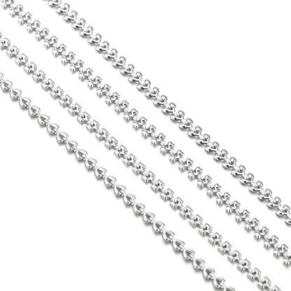 Gold Plated Stainless Steel Chain for DIY Jewelry Crafting Necklace Bracelet Anklet 1 Meter