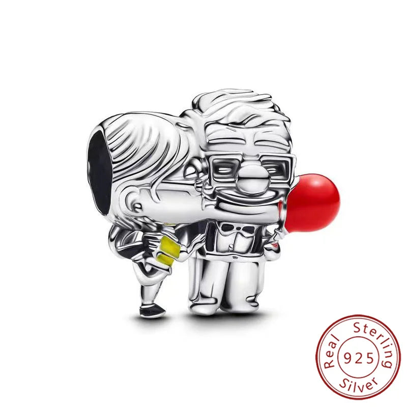 Disney 925 Sterling Silver Pixar Character Bead Charm