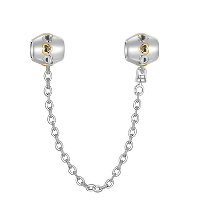 Original 925 Sterling Silver Heart Skull Necklace Ring and Cross Bracelet Set with Zircon Accents for Halloween and Valentine Gifts