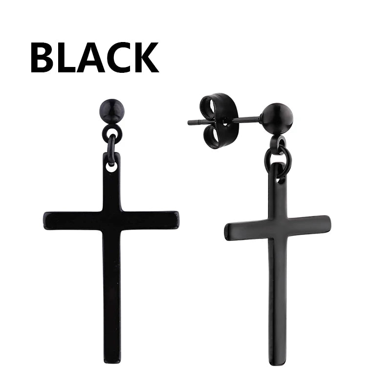 Punk Stainless Steel Stud Earrings Set for Men and Women Type15