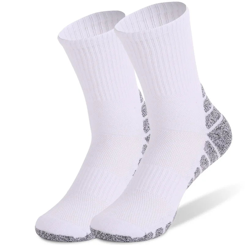 Cotton Thick Towel Bottom Sports Crew Socks Anti Odor