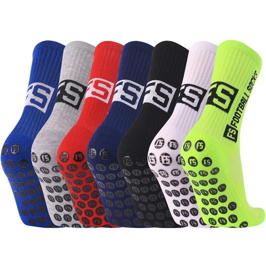 Anti Slip Mid Calf Sports Socks For Men Sizes EU39 45