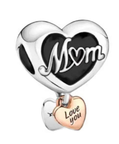 925 Sterling Silver Heart Family Tree Snowflake Animal Charms Beads for DIY Bracelet Women Jewelry Gift