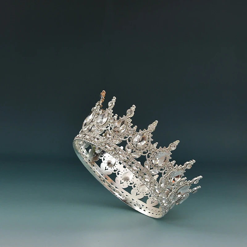 Elegant European Crystal Bridal Tiara For Weddings And Parties