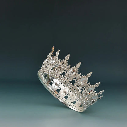 Elegant European Crystal Bridal Tiara For Weddings And Parties