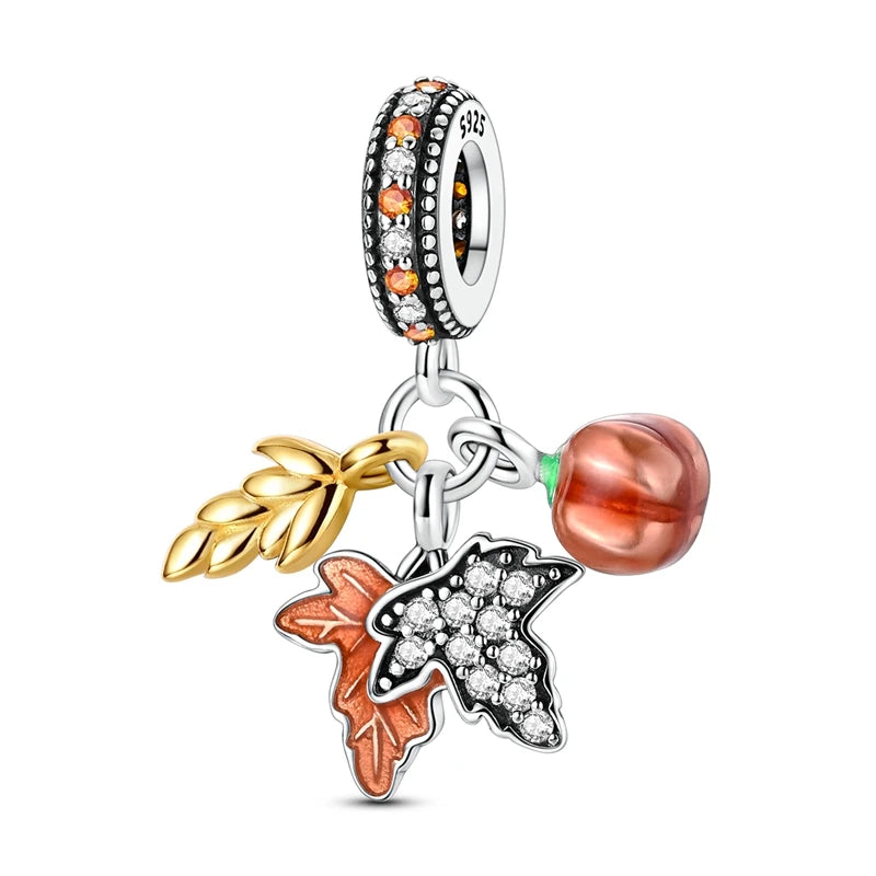 925 Sterling Silver Butterfly Clip Dangle Charms For Women