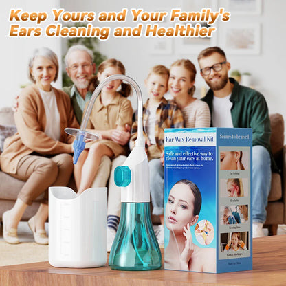 Ear Wax Removal Manual Ear Irrigation Flushing System Ear Wax Clean Tool Safe and Effective Ear Water Cleaner Kit