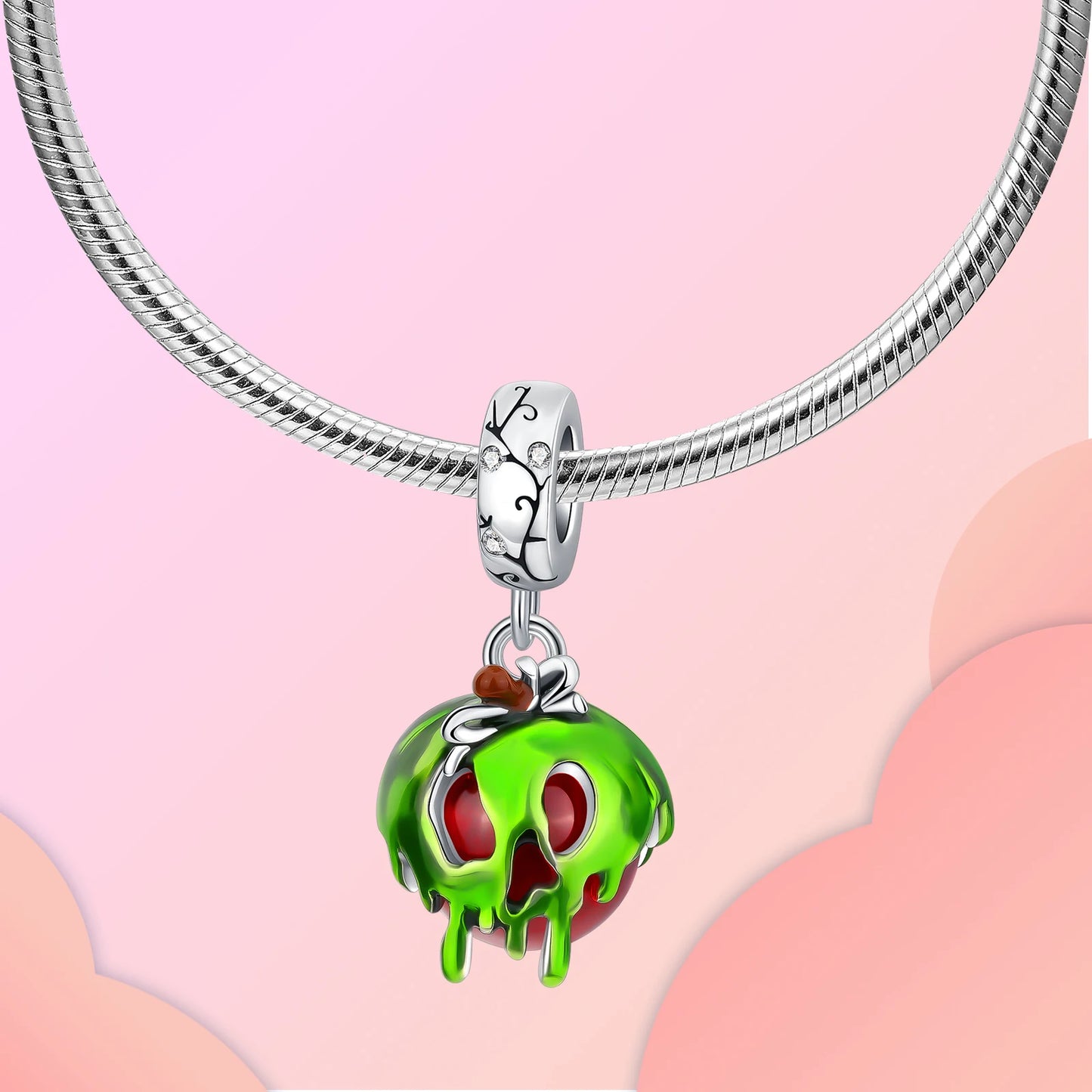 Sterling Silver Halloween Skull Bat Pumpkin Charm Pendant for DIY Jewelry