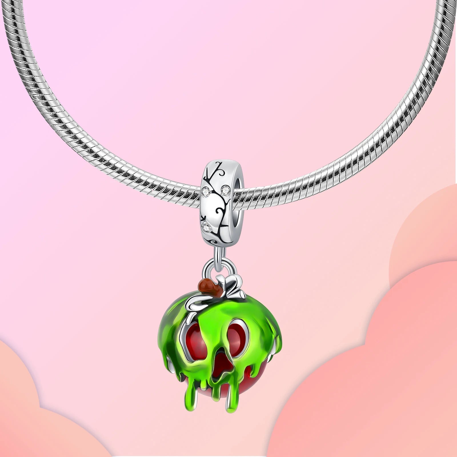 Sterling Silver Halloween Skull Bat Pumpkin Charm Pendant for DIY Jewelry