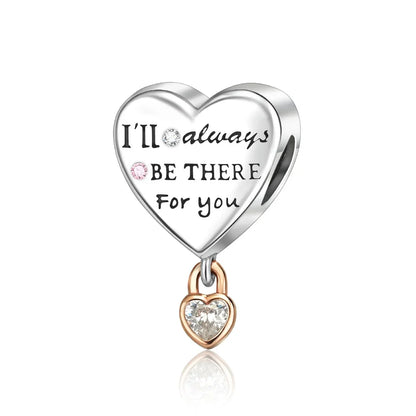 Original 925 Sterling Silver Heart Star Hot Air Balloon Puzzle Charms with Zircon for DIY Necklace and Bracelet Jewelry Gift