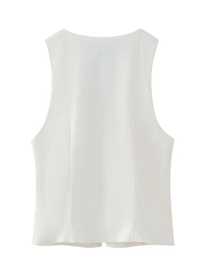 Women Lace Up V Neck Sleeveless Y2K Vintage Sexy Summer Tank