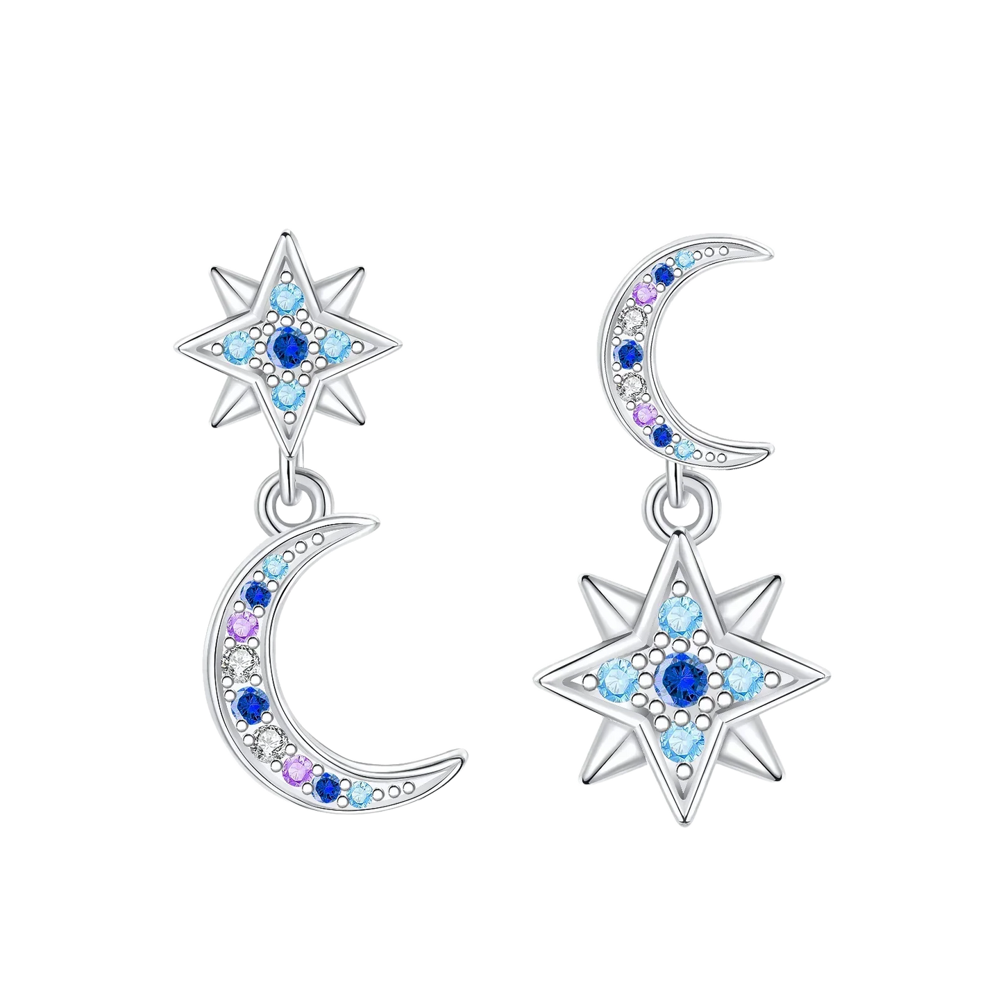 Luxury 925 Sterling Silver Chunky Hoop Earrings with Big Heart Zircon Accents for Women Wedding Party Jewelry Gifts