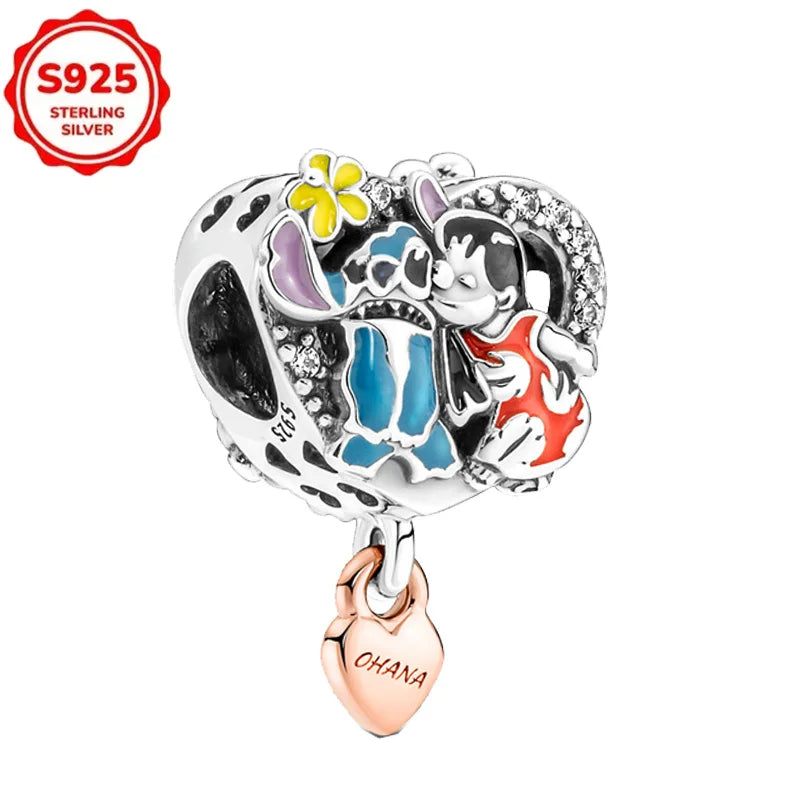 Disney 925 Sterling Silver Pixar Character Bead Charm